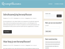 Tablet Screenshot of kersenpitkussens.com